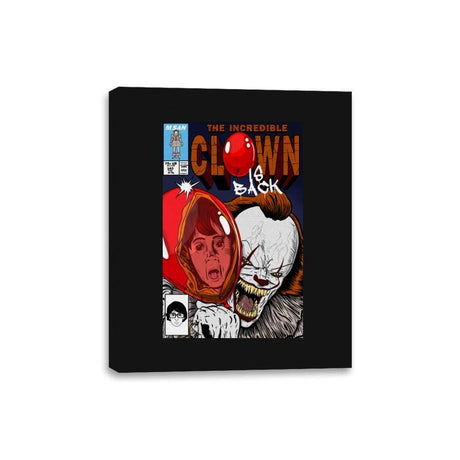 The Incredible Clown - Canvas Wraps Canvas Wraps RIPT Apparel 8x10 / Black
