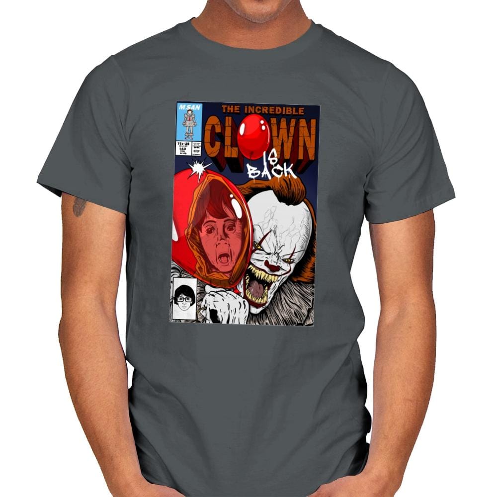 The Incredible Clown - Mens T-Shirts RIPT Apparel Small / Charcoal