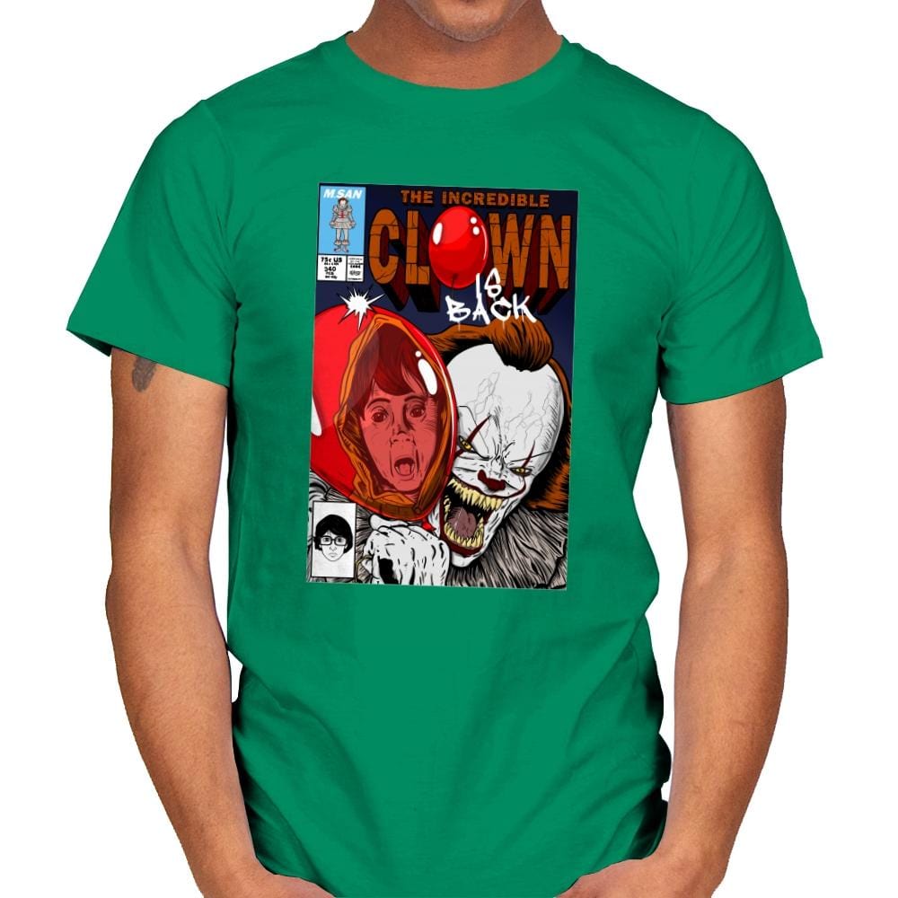 The Incredible Clown - Mens T-Shirts RIPT Apparel Small / Kelly Green