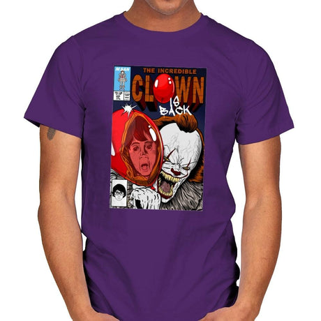 The Incredible Clown - Mens T-Shirts RIPT Apparel Small / Purple