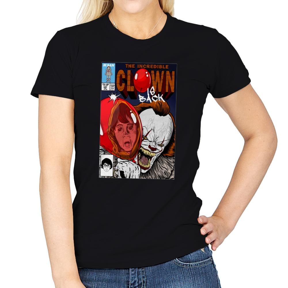 The Incredible Clown - Womens T-Shirts RIPT Apparel Small / Black