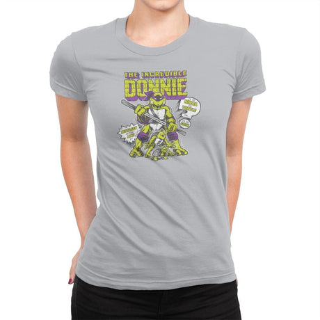 The Incredible Donnie Exclusive - Womens Premium T-Shirts RIPT Apparel Small / Heather Grey