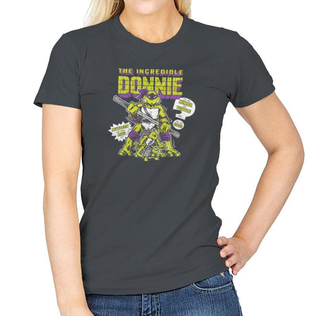 The Incredible Donnie Exclusive - Womens T-Shirts RIPT Apparel Small / Charcoal