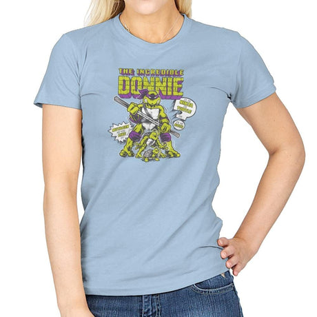 The Incredible Donnie Exclusive - Womens T-Shirts RIPT Apparel Small / Light Blue