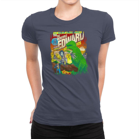 The Incredible Edward Exclusive - Womens Premium T-Shirts RIPT Apparel Small / Indigo