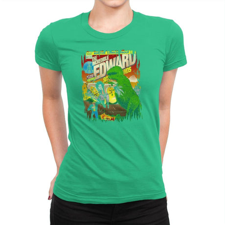 The Incredible Edward Exclusive - Womens Premium T-Shirts RIPT Apparel Small / Kelly Green