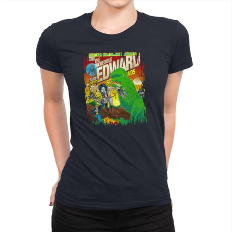 The Incredible Edward Exclusive - Womens Premium T-Shirts RIPT Apparel Small / Midnight Navy