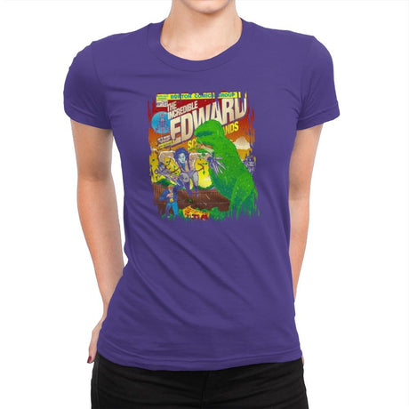 The Incredible Edward Exclusive - Womens Premium T-Shirts RIPT Apparel Small / Purple Rush