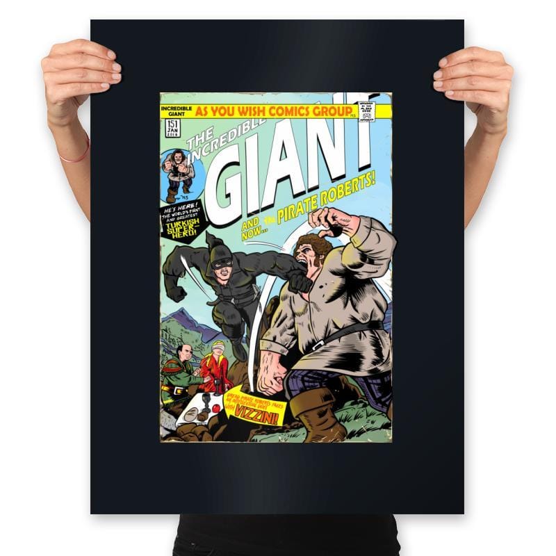 The Incredible Giant - Prints Posters RIPT Apparel 18x24 / Black