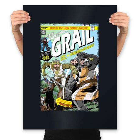 The Incredible Grail - Prints Posters RIPT Apparel 18x24 / Black