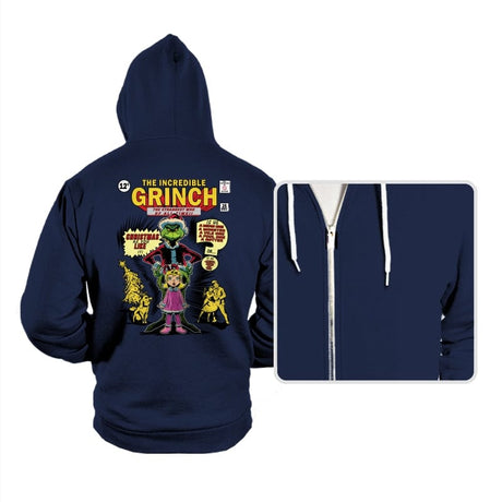 The Incredible Grinch - Hoodies Hoodies RIPT Apparel Small / Navy