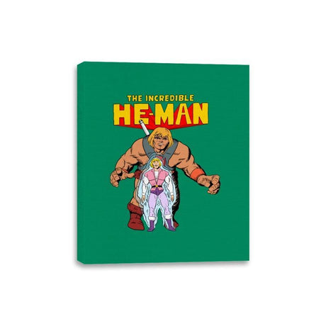 The Incredible Heman - Canvas Wraps Canvas Wraps RIPT Apparel 8x10 / Kelly