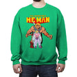The Incredible Heman - Crew Neck Sweatshirt Crew Neck Sweatshirt RIPT Apparel Small / Irish Green