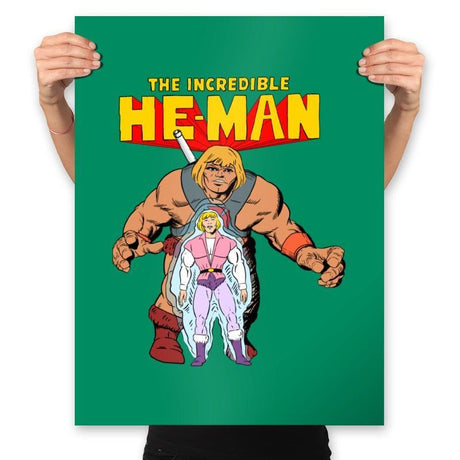 The Incredible Heman - Prints Posters RIPT Apparel 18x24 / Kelly