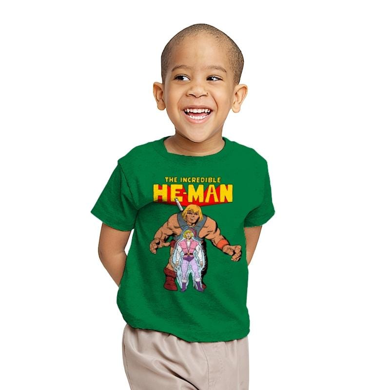 The Incredible Heman - Youth T-Shirts RIPT Apparel X-small / Kelly