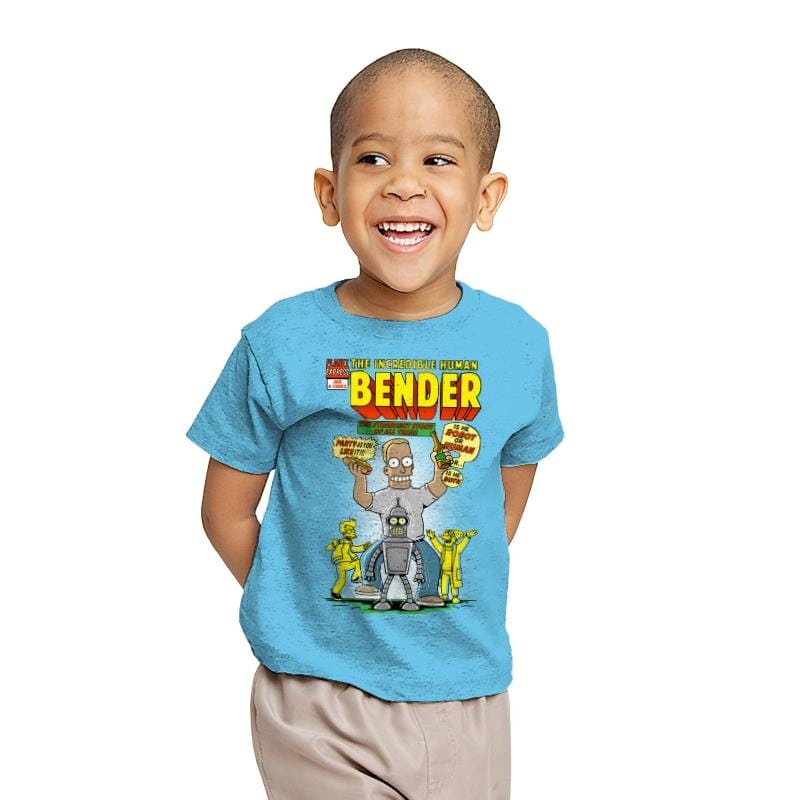 The Incredible Human - Youth T-Shirts RIPT Apparel X-small / Light blue