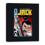 The Incredible Jack - Canvas Wraps Canvas Wraps RIPT Apparel 16x20 / Black