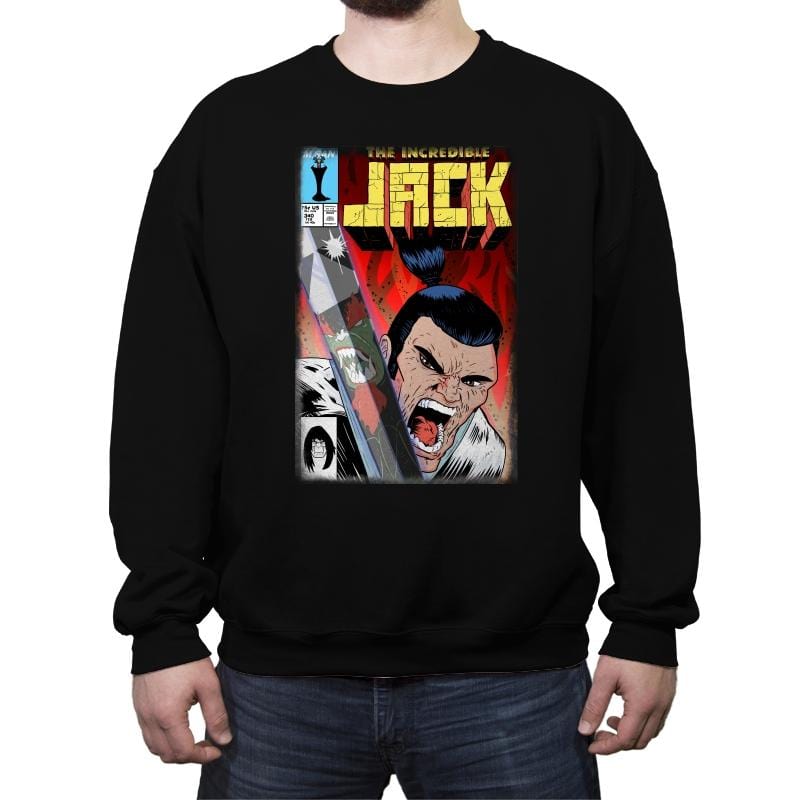 The Incredible Jack - Crew Neck Sweatshirt Crew Neck Sweatshirt RIPT Apparel Small / Black