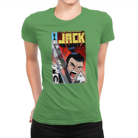 The Incredible Jack - Womens Premium T-Shirts RIPT Apparel Small / Kelly Green