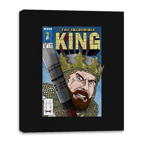 The Incredible King - Canvas Wraps Canvas Wraps RIPT Apparel 16x20 / Black