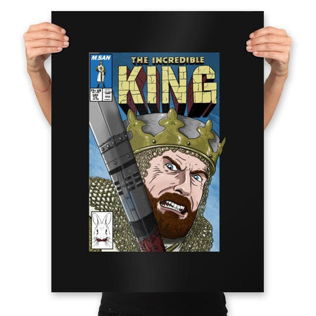 The Incredible King - Prints Posters RIPT Apparel 18x24 / Black