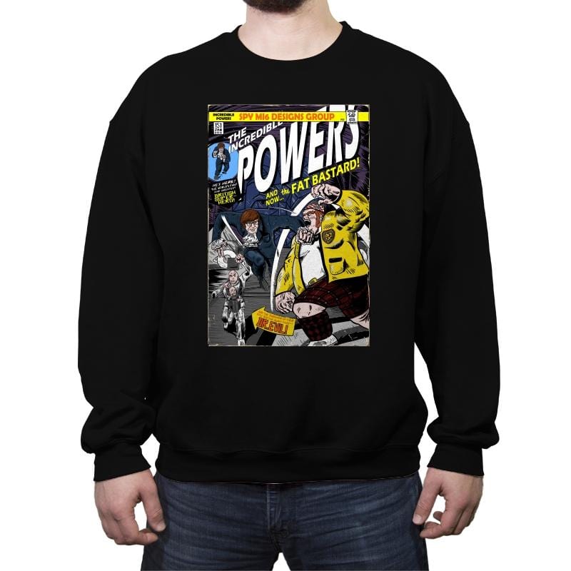 The Incredible Powers - Crew Neck Sweatshirt Crew Neck Sweatshirt RIPT Apparel Small / Black