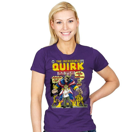 The Incredible Quirk - Womens T-Shirts RIPT Apparel Small / Purple