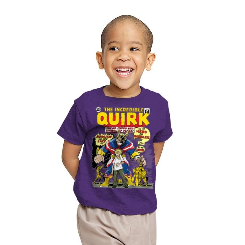 The Incredible Quirk - Youth T-Shirts RIPT Apparel X-small / Purple