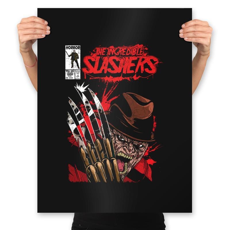 The Incredible Slashers - Prints Posters RIPT Apparel 18x24 / Black