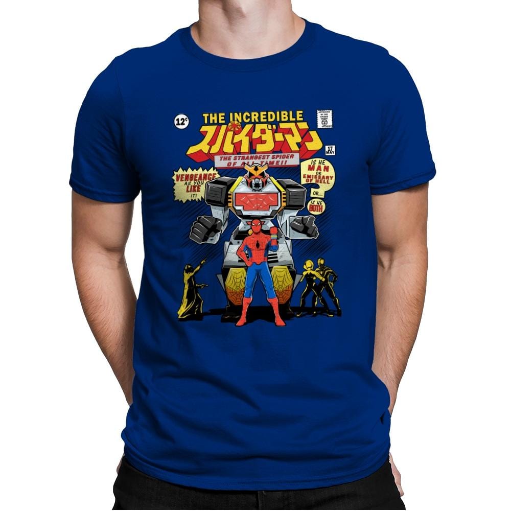 The Incredible Supaidaman - Mens Premium T-Shirts RIPT Apparel Small / Royal
