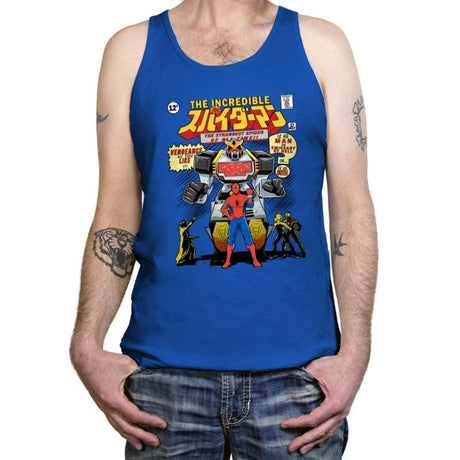 The Incredible Supaidaman - Tanktop Tanktop RIPT Apparel X-Small / True Royal