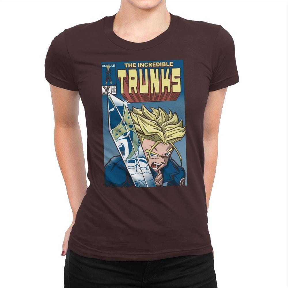 The Incredible Trunks - Womens Premium T-Shirts RIPT Apparel Small / Dark Chocolate