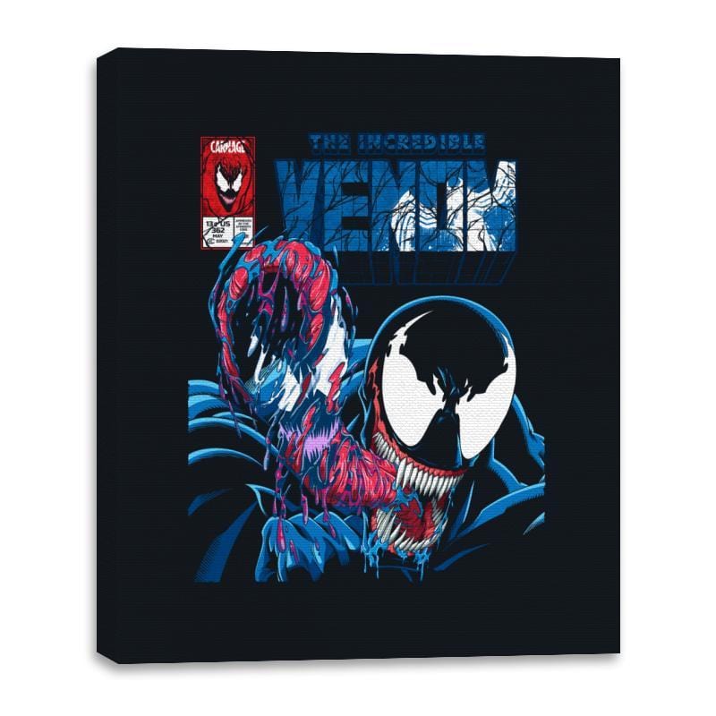 The Incredible Venom - Canvas Wraps Canvas Wraps RIPT Apparel 16x20 / Black