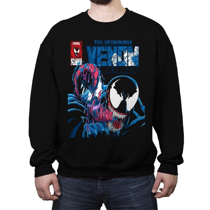 The Incredible Venom - Crew Neck Sweatshirt Crew Neck Sweatshirt RIPT Apparel Small / Black
