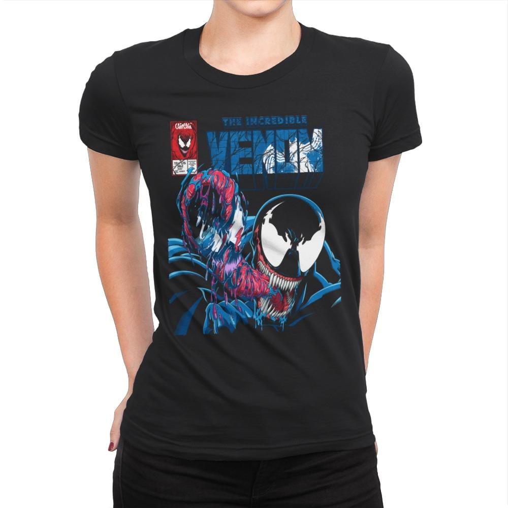 The Incredible Venom - Womens Premium T-Shirts RIPT Apparel Small / Black