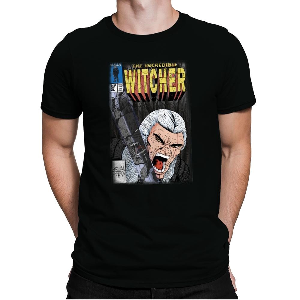 The Incredible Witcher - Mens Premium T-Shirts RIPT Apparel Small / Black