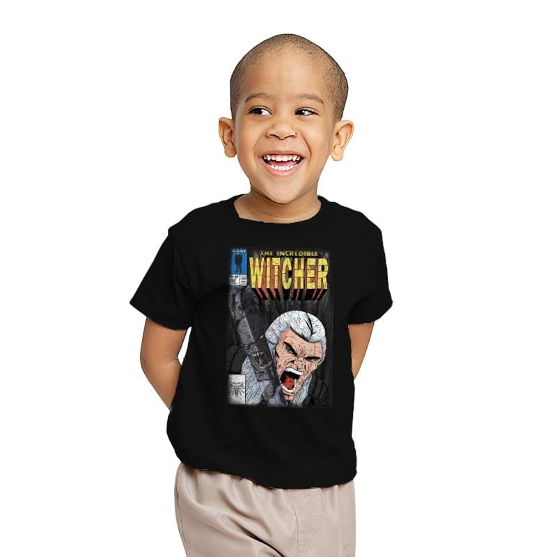 The Incredible Witcher - Youth T-Shirts RIPT Apparel X-small / Black