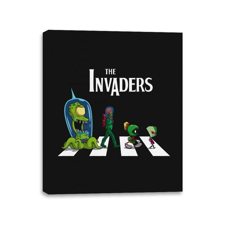 The Invaders - Canvas Wraps Canvas Wraps RIPT Apparel 11x14 / Black