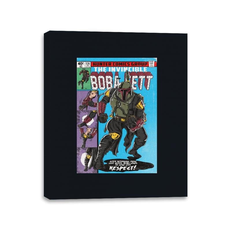 The Invincible Bounty Hunter - Canvas Wraps Canvas Wraps RIPT Apparel 11x14 / Black