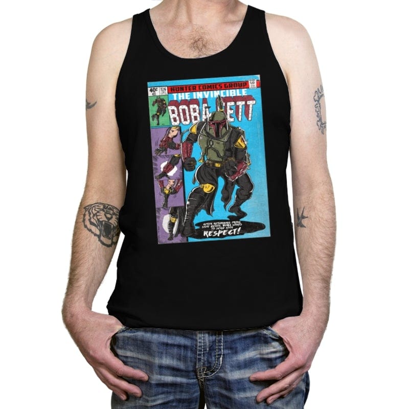 The Invincible Bounty Hunter - Tanktop Tanktop RIPT Apparel X-Small / Black