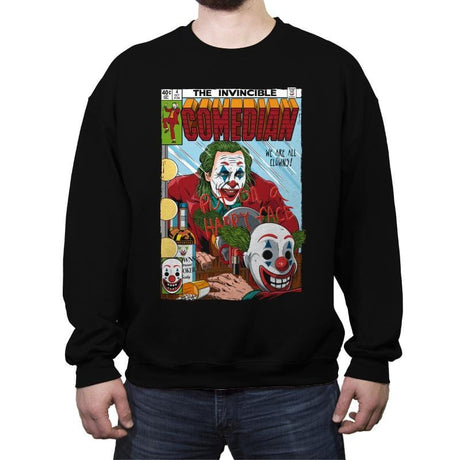 The Invincible Comedian - Crew Neck Sweatshirt Crew Neck Sweatshirt RIPT Apparel