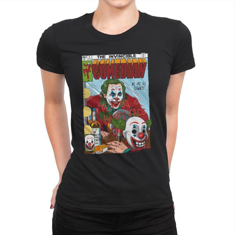 The Invincible Comedian - Womens Premium T-Shirts RIPT Apparel