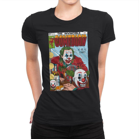 The Invincible Comedian - Womens Premium T-Shirts RIPT Apparel Small / Black