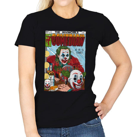 The Invincible Comedian - Womens T-Shirts RIPT Apparel