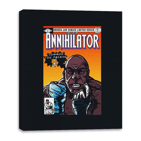 The Iron Annihilator - Canvas Wraps Canvas Wraps RIPT Apparel 16x20 / Black