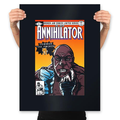 The Iron Annihilator - Prints Posters RIPT Apparel 18x24 / Black