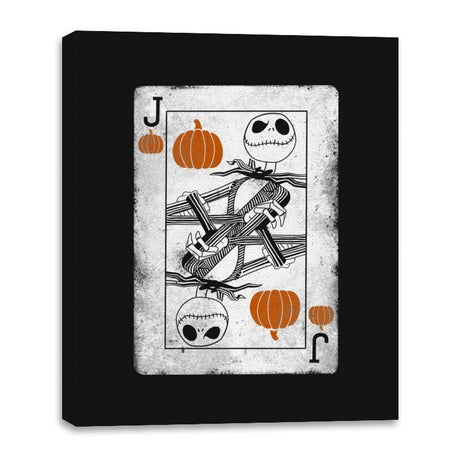 The Jack of Pumpkins - Canvas Wraps Canvas Wraps RIPT Apparel 16x20 / Black