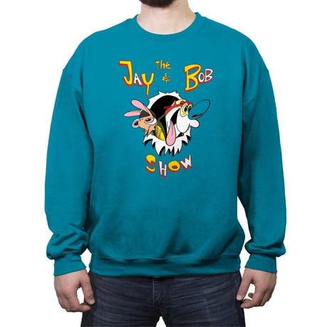 The Jay & Bob show - Crew Neck Sweatshirt Crew Neck Sweatshirt RIPT Apparel Small / Antique Sapphire