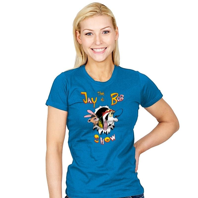 The Jay & Bob show - Womens T-Shirts RIPT Apparel Small / Turquoise