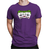 The Joke Has Many Faces Exclusive - Mens Premium T-Shirts RIPT Apparel Small / Purple Rush